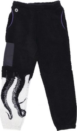 Octopus Sherpa Teddy Bear Zijzak Broek - Heren - Sweatpants - Zwart - XS - Polyester - Broeken