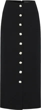 Exquise Alibeth Midi Pencil Skirt in Black at Nordstrom, Size X-Large