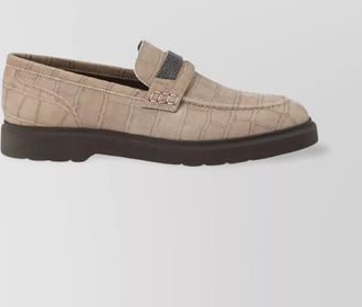 Brunello Cucinelli leather loafers