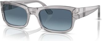 Persol Grijs/Blauw Getinte Zonnebril - unisex - Zonnebrillen - Grijs - 57 MM - Accessoires