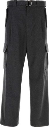Prada Graphite Wool Cargo Pant