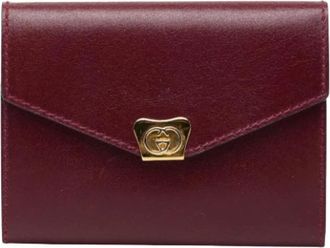 Gucci Pre-owned Wallets, female, Red, Size: ONE SIZE Pre-owned Leather Agenda Cover