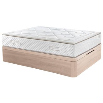 RELAX Colch&oacute;n Muelles Ensacado Gaviota Oro 31 Cm Visco-grafeno + Canap&eacute; Abatible Relax 3d Gran Capacidad Altura 32 Cm 105x190 Cm - Natural