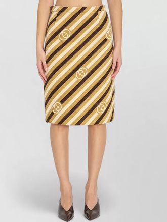 Gucci diagonal gg velvet midi skirt