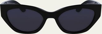 Ferragamo Classic Logo Acetate Cat-Eye Sunglasses