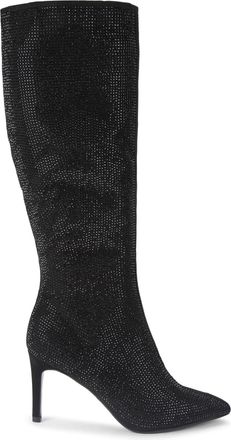 Kurt Geiger Womens Angel High Leg Boots - Black Fabric - Size UK 5