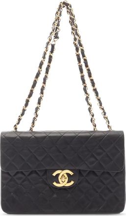 Chanel 1991-1994 Maxi XL Classic Lambskin Single Flap shoulder bag - Nero