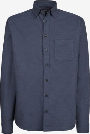 Sease Bespoke Flanellhemd mit Buttondown-Kragen