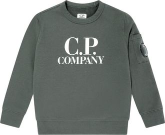 C.P. Company C.P. Company, Kids Sweatshirts, male, Gray, 4 Y, Logo Sweatshirt