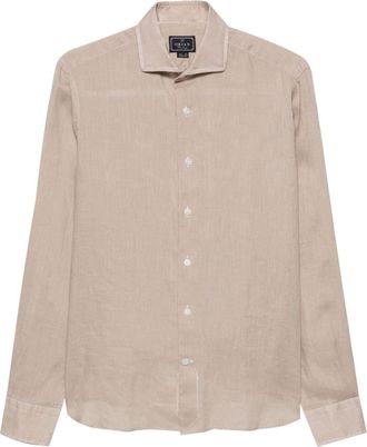 Orian long-sleeve linen shirt - men - Linen/Flax - 39 - Neutrals