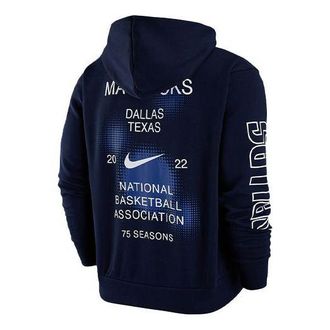 Nike Mens Nike Dallas Mavericks Casual Fleece Pullover Blue DH9450-419