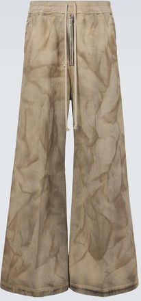 Rick Owens Bela printed cotton wide-leg pants