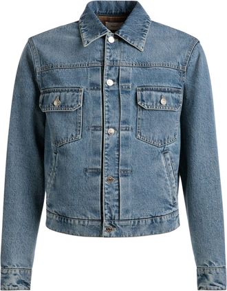 Bally flap-pocket denim jacket - men - Wool/Polyester/Cotton - M - Blue