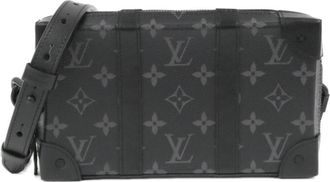 Louis Vuitton Black Coated Canvas Shoulder Bag (Pre-Owned)