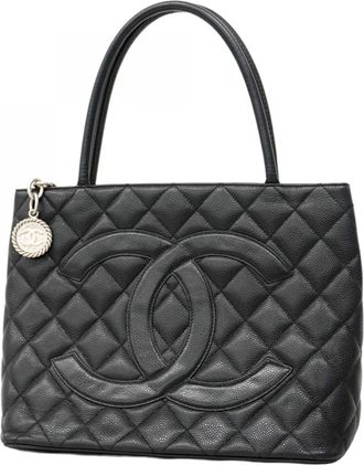 Chanel Grained Calfskin Tote Bag (Pre-Owned)