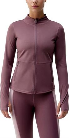 Born Living Yoga Ivet Performance semi-fitted with Pockets Sport Jacket in Deep Rose at Nordstrom, Size X-Large Eu