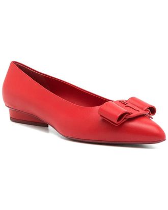 Ferragamo Viva Leather Ballet Flat