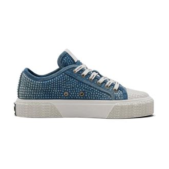 Marc Jacobs Sneakers, female, Blue, Size: 8 US Crystal Denim Blue Sneakers