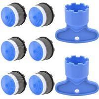 OEM Aireador De Grifo M18 De 6 Piezas (con Llave De Instalaci&oacute;n), Boquilla Aireadora Ahorradora De Agua, Conexi&oacute;n Roscada Para Grifo (con Herramienta De E