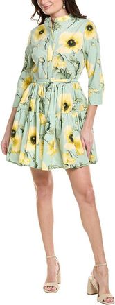 Oscar De La Renta Tiered Shirtdress