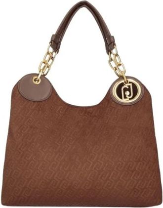 Liu Jo Faiza M Satchel - Dames - Schoudertassen - Bruin - ONE Size - Polyester - Tassen