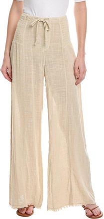 Xcvi Gauze Linen-Blend Kaj Wide Leg Pant