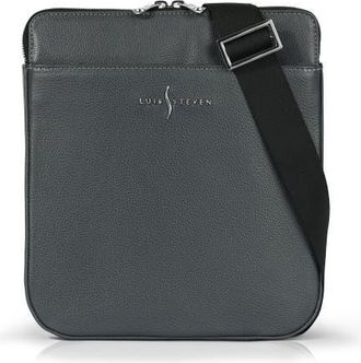 Luis Steven Sporty Messenger in Dark Grey at Nordstrom