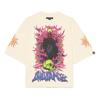 Cult of Individuality OVERSIZED SHORT SLEEVE CREW NECK TEE ALONG CAME A SPIDER