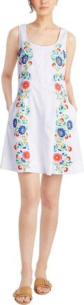 Draper James Primrose Mini Dress with Floral Embroidery