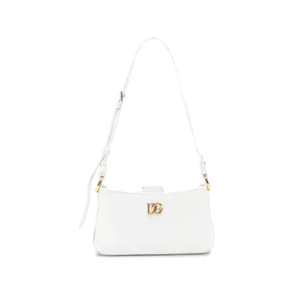 Dolce & Gabbana Logo Shoulder Bag - female - Dolce & Gabbana - Shoulder Bags - White - ONE SIZE - Bags