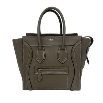 Celine Beige Leather Handbag Tote Bag (Pre-Owned)