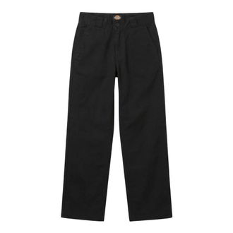 Dickies Straight Trousers, female, Black, Size: W26 L30 247 Garment Dyed Loose Work Pant