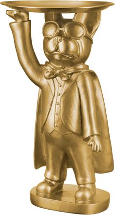 Casablanca Design Tierfigur »Hund Hero Dog mit Tablett stehend«