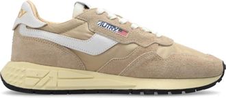 Autry Reelwind Low Sneakers - Heren - Sneakers - Beige - 45 EU - Katoen - Schoenen