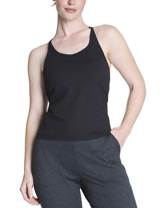 Spanx Spanx Ribbed V-Neck Shelf Tank