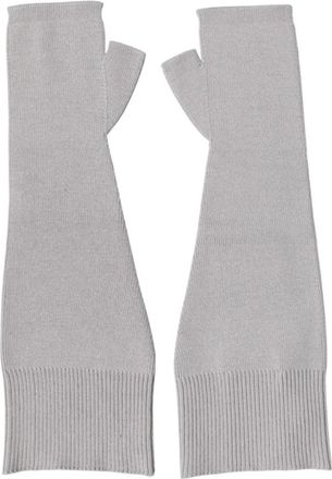 Dolce & Gabbana Gebreide vingerloze handschoenen van scheerwol - Heren - Handschoenen - Grijs - ONE Size - Wol - Accessoires
