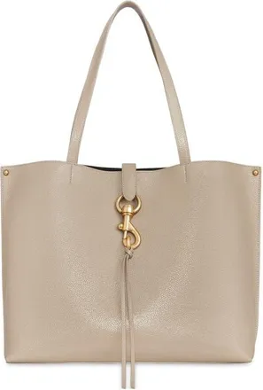 Rebecca Minkoff Megan Leather Tote in Stone at Nordstrom