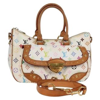 Louis Vuitton Pre-owned Handbags, female, White, Size: ONE SIZE Pre-owned Canvas handbags