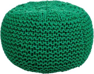 Wanderlust Deco Puff de algod&oacute;n trenzado 38 x 38 x 30h cm