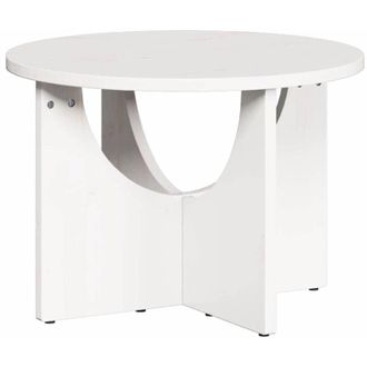 vidaXL Vidaxl - Coffee Table White 50 x 50 x 35 cm Solid pine wood