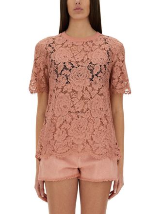 Dolce & Gabbana Cordonetto Lace T Shirt