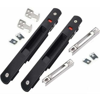 OEM Cerradura Para Ventana Corrediza Tipo Mirador - Cerradura Moderna De Gancho M&oacute;vil De Un Solo Lado Para Puerta O Ventana Corrediza De Hogar, 2 Unidades