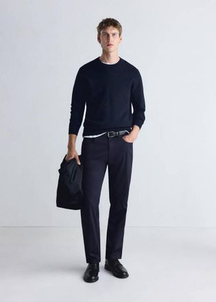 Mango Pullover comfort stretch navy - Uomo - XXL - MANGO MAN