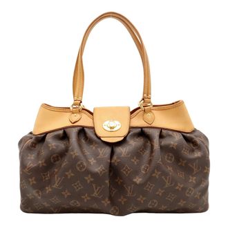 Louis Vuitton Brown Monogram Shoulder Bag Tote Bag (Pre-Owned)