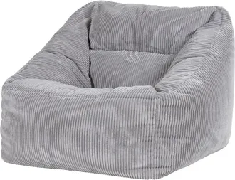 Icon Brand Puf sillón de pana gris claro