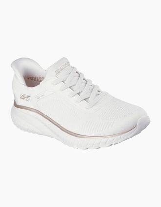 Skechers Womens Skechers Slip-ins: BOBS Sport Squad Chaos 117497 White Gold - Size: 4