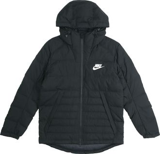Nike Mens Nike Hooded Cozy Black Down Jacket AJ7947-010