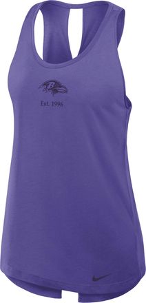 Nike Baltimore Ravens Established Nike Womens Dri-FIT NFL Tank Top in Purple | 01D551A8G-2JF