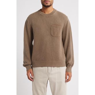 Corridor Cotton Pocket Sweater in Brown at Nordstrom Rack, Size Large