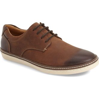 Johnston & Murphy McGuffey Plain Toe Derby in Tan Calfskin at Nordstrom, Size 10.5
